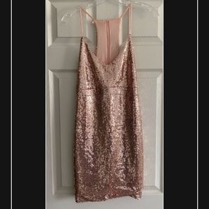 Rose gold glitter dress